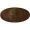 Ekena Millwork Madrid Ceiling Medallion, Hand-Painted Root Beer Crackle, 24 3/4"W x 12 1/2"H x 1 3/4"P CM24X12MARBC - alternate 1